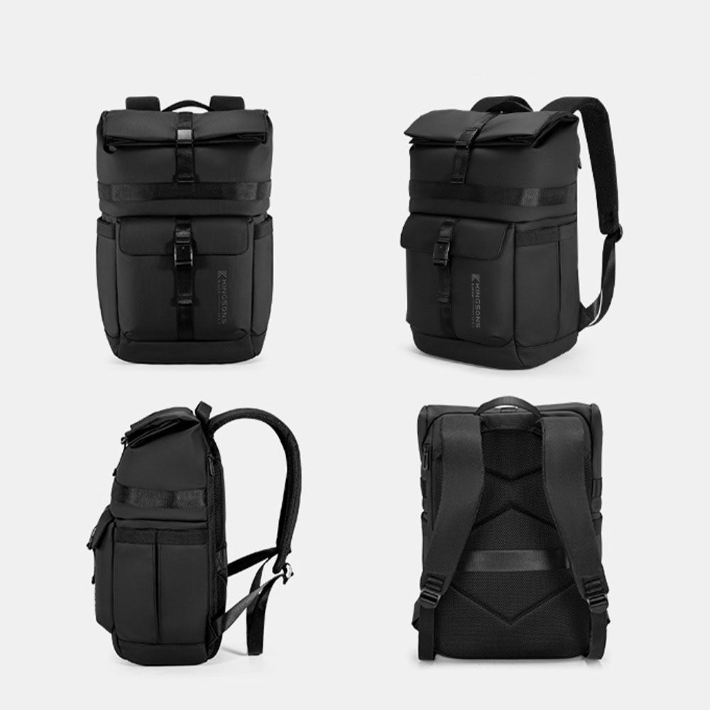 Large Capacity Casual Travel Backpack with Water Bottle Holder Stylish Quality Rucksack