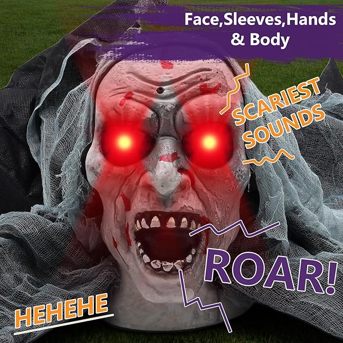 Halloween Light-Up Animated Zombie