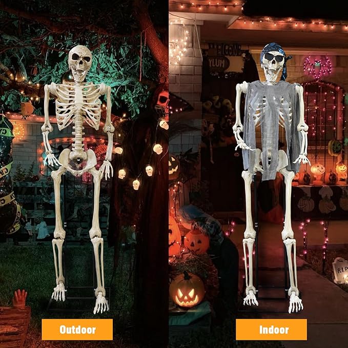 7Ft/84 Giant Halloween Skeleton