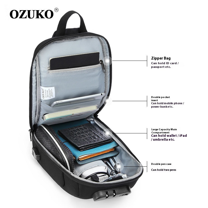Travel Outdoor Sling Bag Waterproof Crossbody Daypack for Adventures & Travel