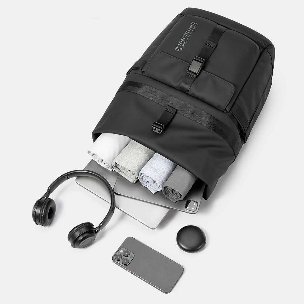 Large Capacity Casual Travel Backpack with Water Bottle Holder Stylish Quality Rucksack