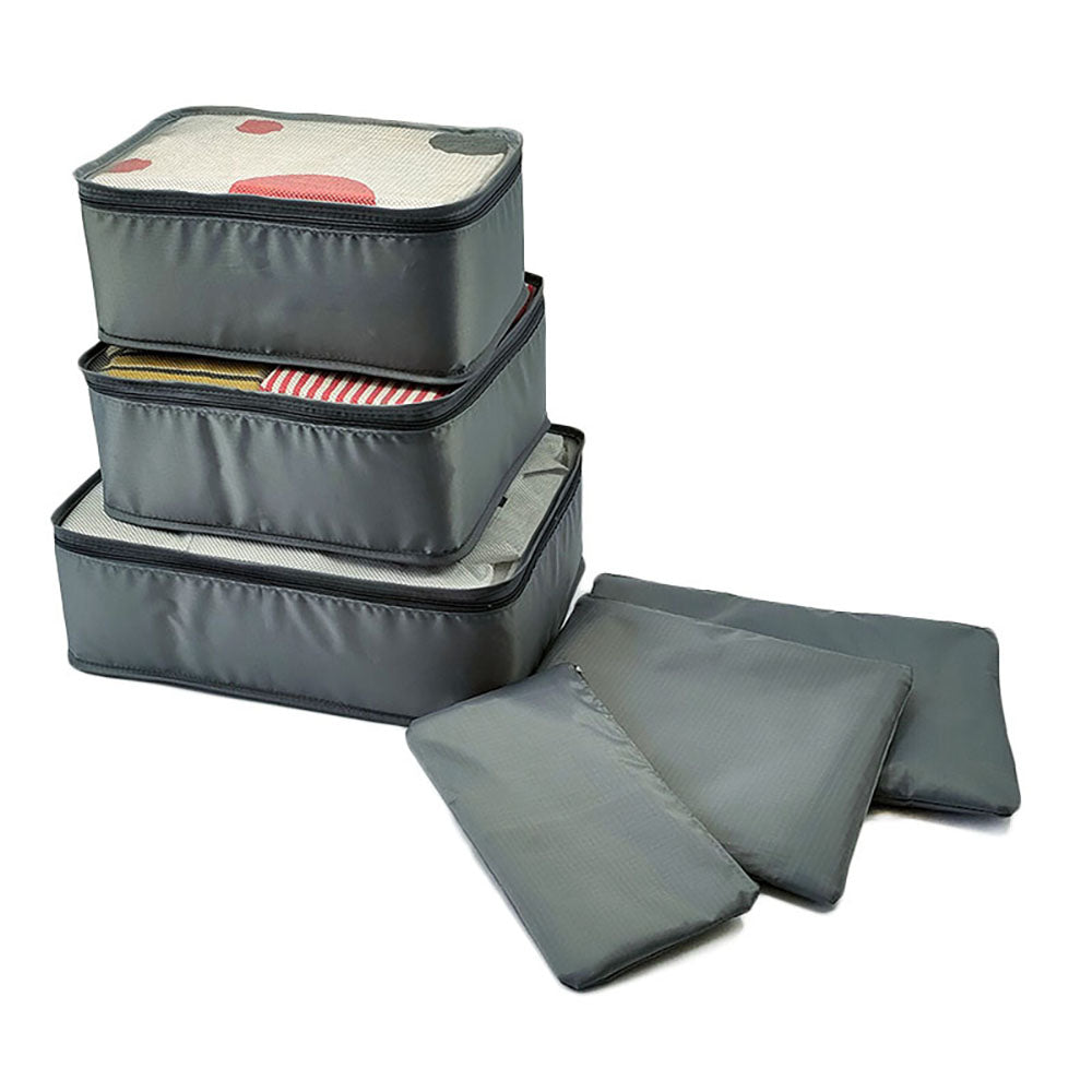 6-Piece Travel Packing Cubes Set – Large Capacity Portable Organizer Bags for Clothes