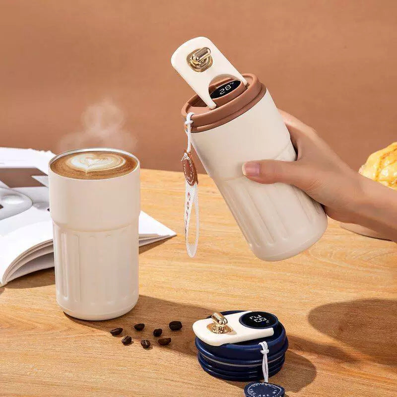 Smart Temperature Display Travel Coffee Mug Insulated Water Bottle