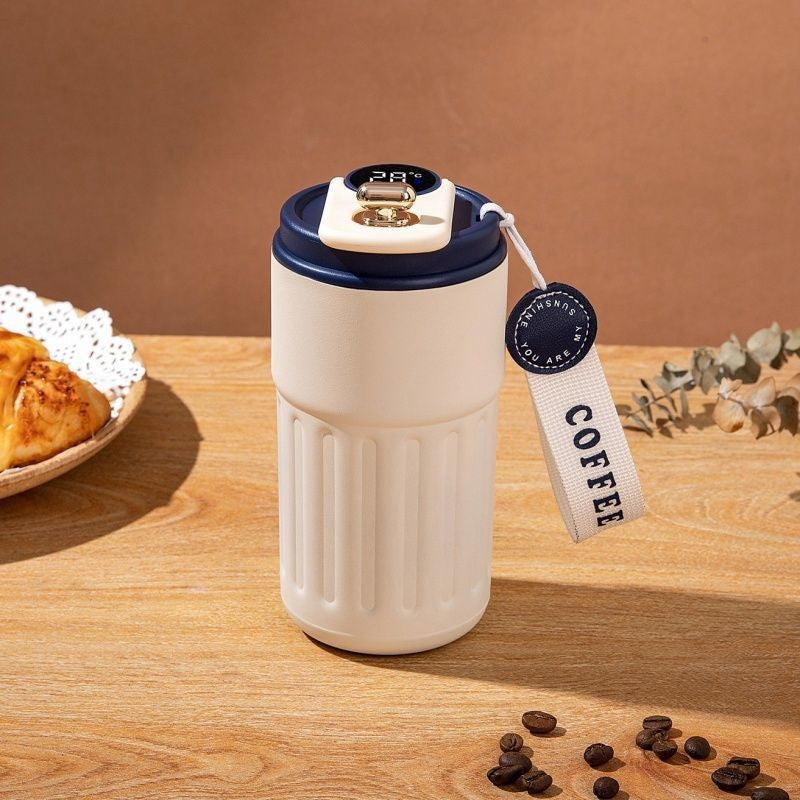 Smart Temperature Display Travel Coffee Mug Insulated Water Bottle